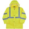 Glowear By Ergodyne Lime 3XL Lightweight Hi-Vis Rain Jacket - Type R, Class 3 8366